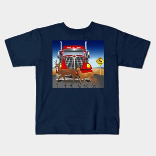 Deer Crossing Kids T-Shirt